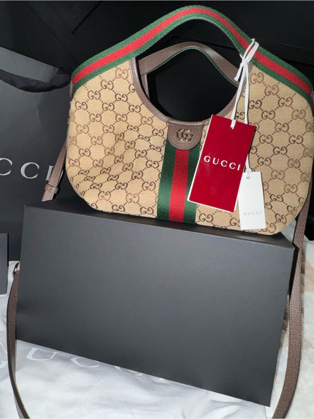 AUTHENTIC Gucci Giglio small tote bag - Picture 2 of 9